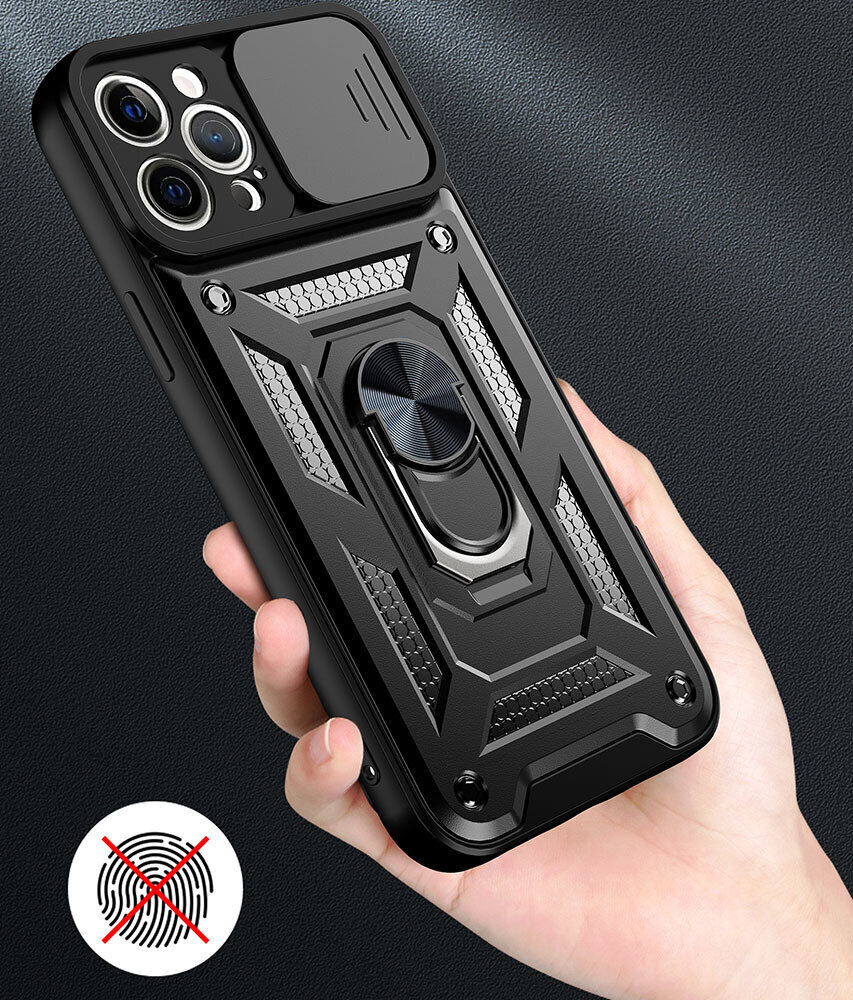 Slide Camera Armor Case iPhone 14 Black цена и информация | Telefoni kaaned, ümbrised | kaup24.ee