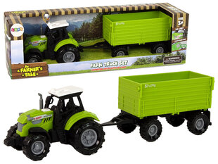 Traktor haagisega Green Farm hind ja info | Poiste mänguasjad | kaup24.ee