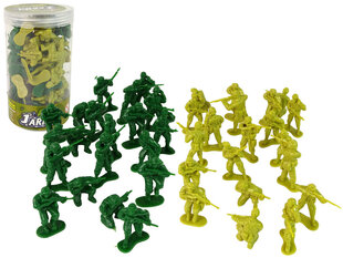 Военный набор Солдаты Зеленый 40 шт. цена и информация | Развивающий мелкую моторику - кинетический песок KeyCraft NV215 (80 г) детям от 3+ лет, бежевый | kaup24.ee