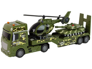 Военный набор Танк Вертолет с фрикционным приводом Грузовик цена и информация | Развивающий мелкую моторику - кинетический песок KeyCraft NV215 (80 г) детям от 3+ лет, бежевый | kaup24.ee