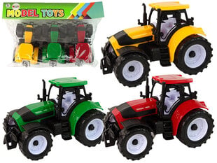 Набор сельскохозяйственных тракторов, 3 красочных предмета цена и информация | Развивающий мелкую моторику - кинетический песок KeyCraft NV215 (80 г) детям от 3+ лет, бежевый | kaup24.ee