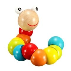 Деревянная игрушка - гусеница цена и информация | Игрушки для малышей | kaup24.ee
