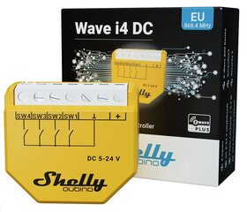 Контроллер цифрового ввода Wifi Shelly Qubino Wave i4 DC цена и информация | Системы безопасности, контроллеры | kaup24.ee