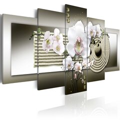 Maal - Orchid and zen garden in grey цена и информация | Картины, живопись | kaup24.ee
