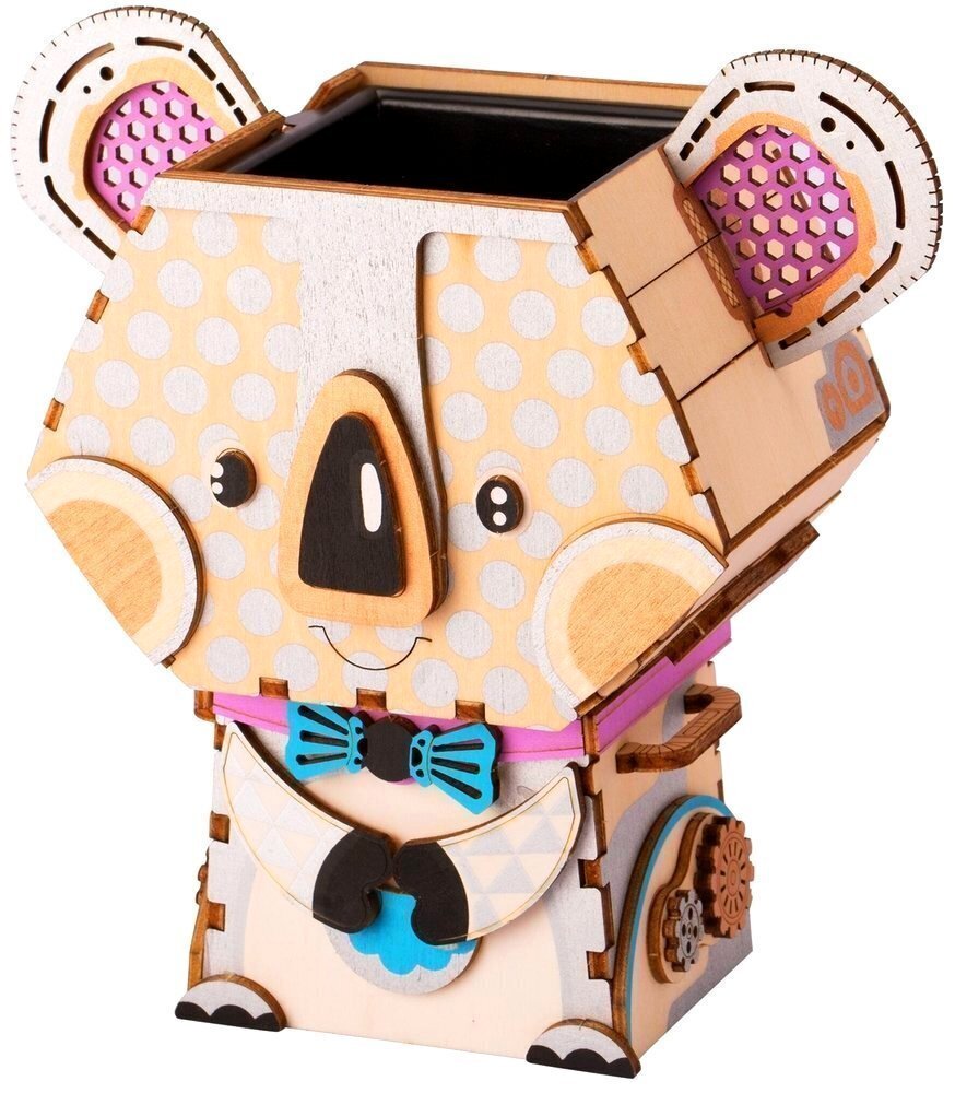 Puidust 3D pusle - vaas Robotime Koala, 47 d. цена и информация | Pusled | kaup24.ee