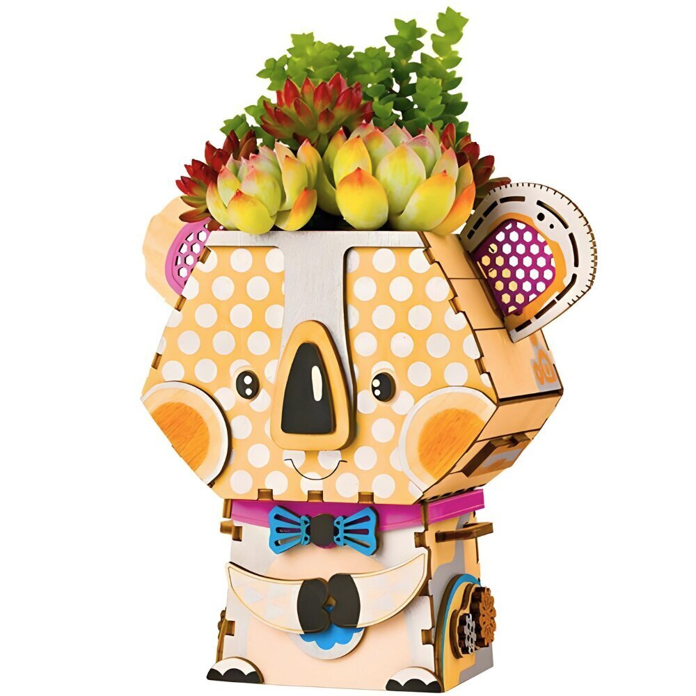 Puidust 3D pusle - vaas Robotime Koala, 47 d. цена и информация | Pusled | kaup24.ee