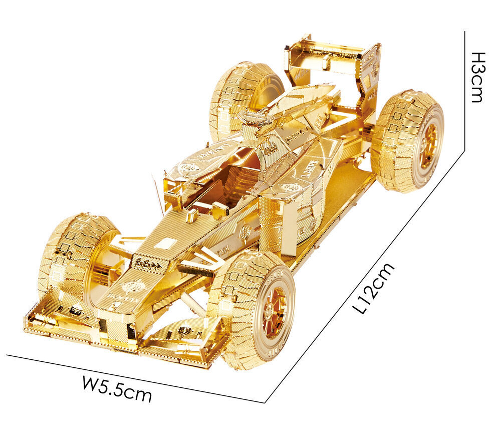 Metallist konstruktor 3D mudel Formula Piececool, 69 tk hind ja info | Klotsid ja konstruktorid | kaup24.ee