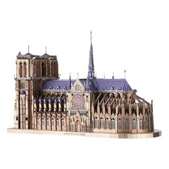 Metallist 3D-konstruktor Piececool Notre Dame'i katedraal, 382 d. цена и информация | Конструкторы и кубики | kaup24.ee