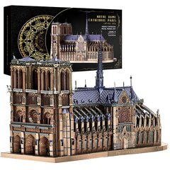 Metallist 3D-konstruktor Piececool Notre Dame'i katedraal, 382 d. цена и информация | Конструкторы и кубики | kaup24.ee