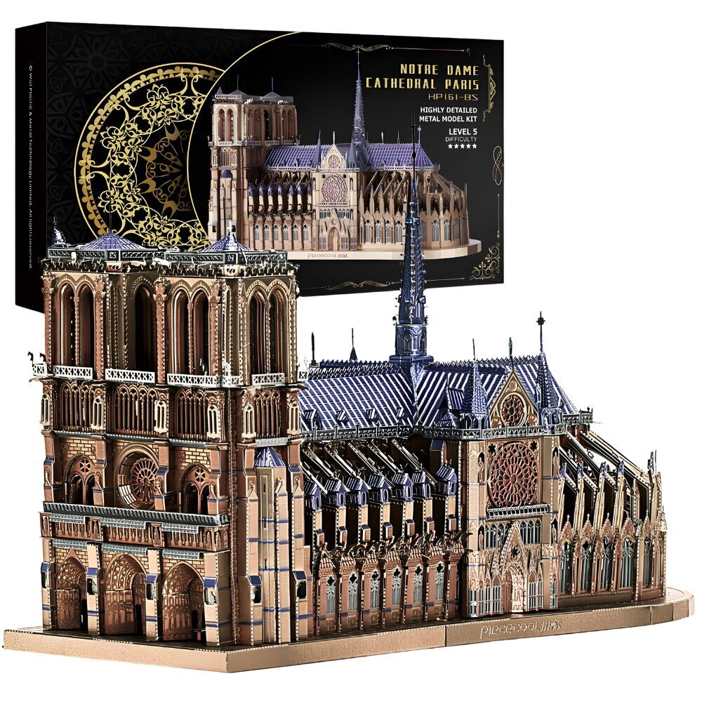 Metallist 3D-konstruktor Piececool Notre Dame'i katedraal, 382 d. hind ja info | Klotsid ja konstruktorid | kaup24.ee