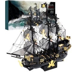 Металлический 3D конструктор Piececool Пиратский корабль, 307 деталей цена и информация | Конструкторы и кубики | kaup24.ee