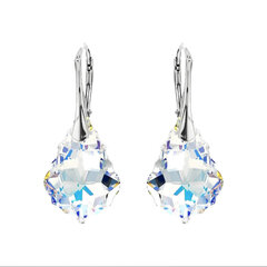 Naiste kõrvarõngad Diamond Sky „Baroque V (Aurora Borealis)“ koos Swarovski kristallidega DS02A864 цена и информация | Серьги | kaup24.ee