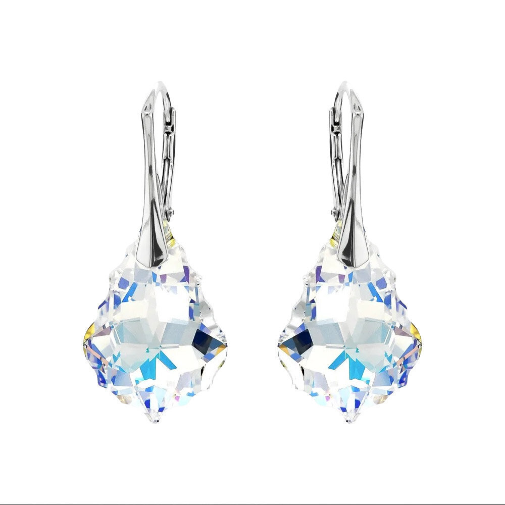 Naiste kõrvarõngad Diamond Sky „Baroque V (Aurora Borealis)“ koos Swarovski kristallidega DS02A864 цена и информация | Kõrvarõngad | kaup24.ee