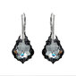 Naiste kõrvarõngad Diamond Sky „Baroque V (Silver Night)“ koos Swarovski kristallidega DS02A865 hind ja info | Kõrvarõngad | kaup24.ee