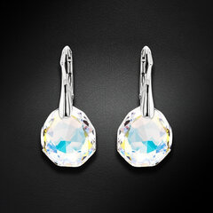 Серебряные серьги Ледяные Грани (Aurora Borealis) с кристаллами Swarovski™ DS02A877 цена и информация | Серьги | kaup24.ee