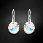 Naiste kõrvarõngad Diamond Sky „Frozen Edges (Aurora Borealis)“ koos Swarovski kristallidega DS02A877 цена и информация | Kõrvarõngad | kaup24.ee