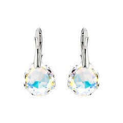 Naiste kõrvarõngad Diamond Sky „Frozen Edges (Aurora Borealis)“ koos Swarovski kristallidega DS02A877 hind ja info | Kõrvarõngad | kaup24.ee