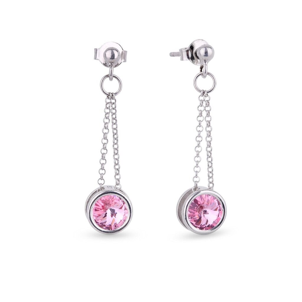 Naiste kõrvarõngad Diamond Sky „Bonbon (Light Rose)“ koos Swarovski kristallidega DS02A879 цена и информация | Kõrvarõngad | kaup24.ee