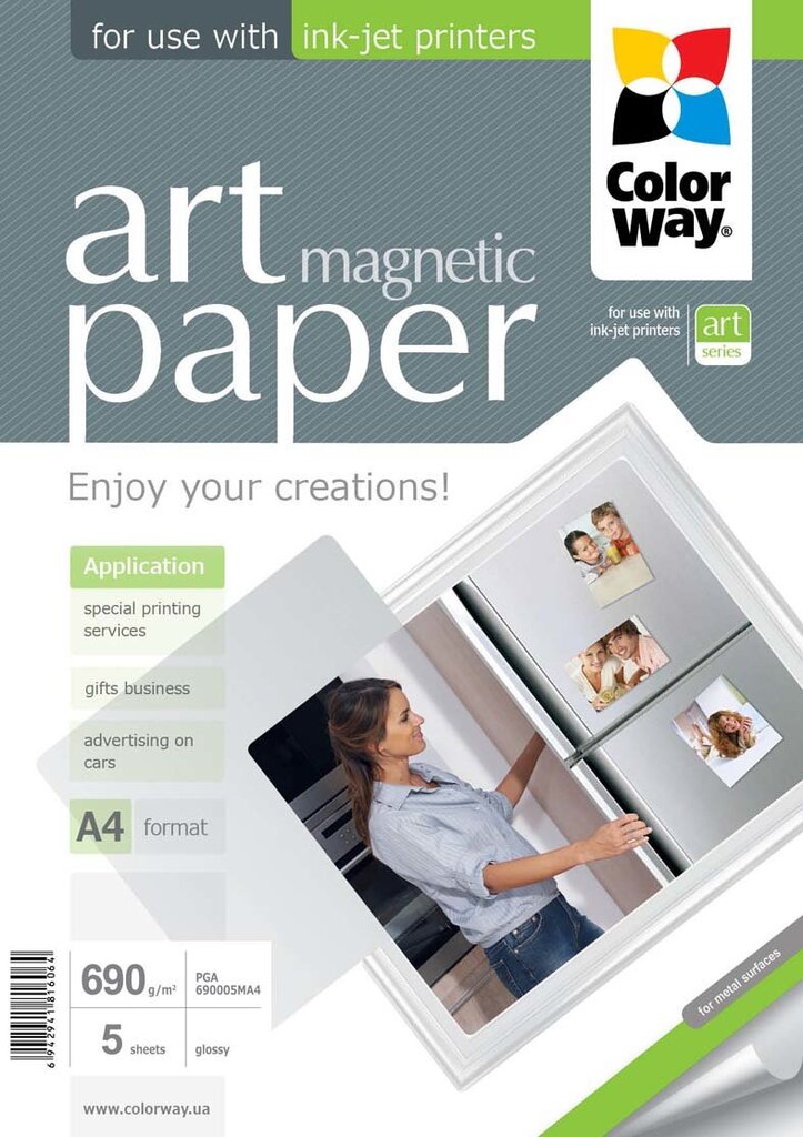 ColorWay art magnetic paper цена и информация | Lisatarvikud fotoaparaatidele | kaup24.ee