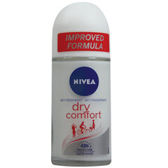 Deodorant Nivea Antiperspirant Roll-On Dry Comfort, 50 ml hind ja info | Deodorandid | kaup24.ee