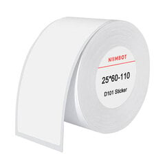 Niimbot kleebised 25x60 mm, 110 tk valge hind ja info | Kirjatarbed | kaup24.ee