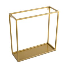 Полка настенная металлическая золотая 40 см цена и информация | Полки | kaup24.ee