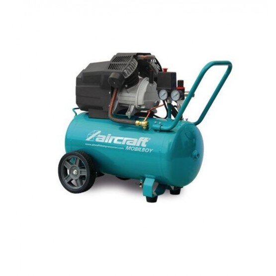 Kompressor 50L, 230V, 2,3kW, tootlikus 200l/min 2 silindrit, MOBILBOY 401/50 E цена и информация | Kompressorid | kaup24.ee