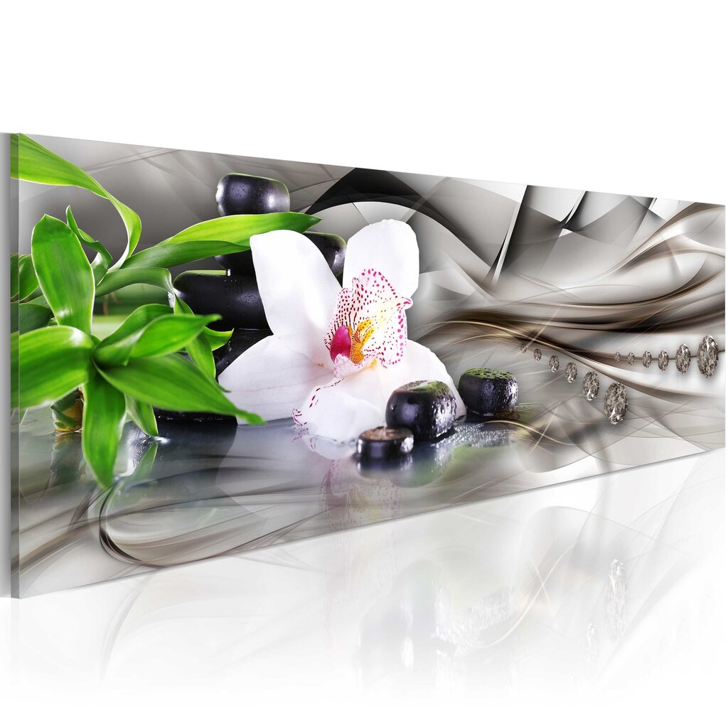 Maal - Zen composition: bamboo, orchid and stones hind ja info | Seinapildid | kaup24.ee