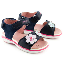 Sandaalid tüdrukutele Geox B154MA 08522 C4002, sinine цена и информация | Детские сандали | kaup24.ee