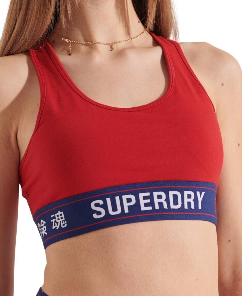 Superdry Spordirinnahoidja naistele W3110267A, punane hind ja info | Rinnahoidjad | kaup24.ee