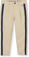 Püksid lastele Plated Tape Chino Tommy Hilfiger KB0KB05594 RBV, beež цена и информация | Шорты для мальчиков | kaup24.ee