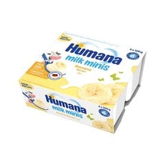 Десерт йогуртовый Humana Milk Minis с бананами 400г цена и информация | Закуски, напитки для детей | kaup24.ee