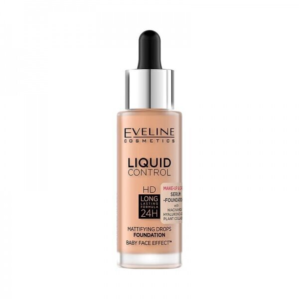 Jumestuskreem Eveline Cosmetics Liquid Control 24H, 32ml, 055 honey hind ja info | Jumestuskreemid, puudrid | kaup24.ee