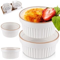 фарфоровые миски белые 2 штуки, 170 мл цена и информация | Формы, посуда для выпечки | kaup24.ee