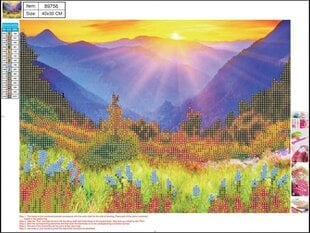 Teemantmosaiigikomplekt MOUNTAINS, Centrum, 300x400mm цена и информация | Алмазная мозаика | kaup24.ee