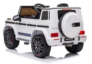 Mercedes G63 AMG elektriauto lastele, valge hind ja info | Laste elektriautod | kaup24.ee