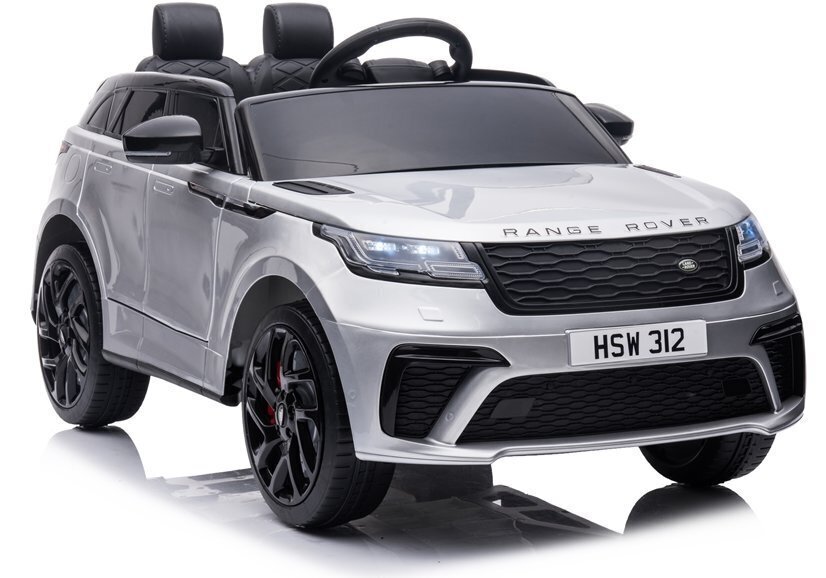 Range Rover elektriline džiip, topelt, hõbedane lakitud цена и информация | Laste elektriautod | kaup24.ee