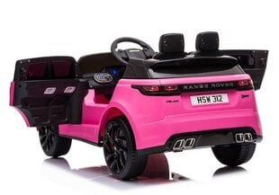 Электрический двухместный джип Range Rover, розовый лак цена и информация | Электромобили для детей | kaup24.ee
