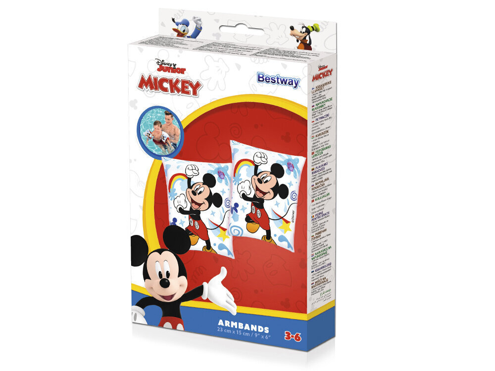 Täispuhutavad ujumisvarrukad lastele Bestway Mickey Mouse hind ja info | Mänguasjad (vesi, rand ja liiv) | kaup24.ee