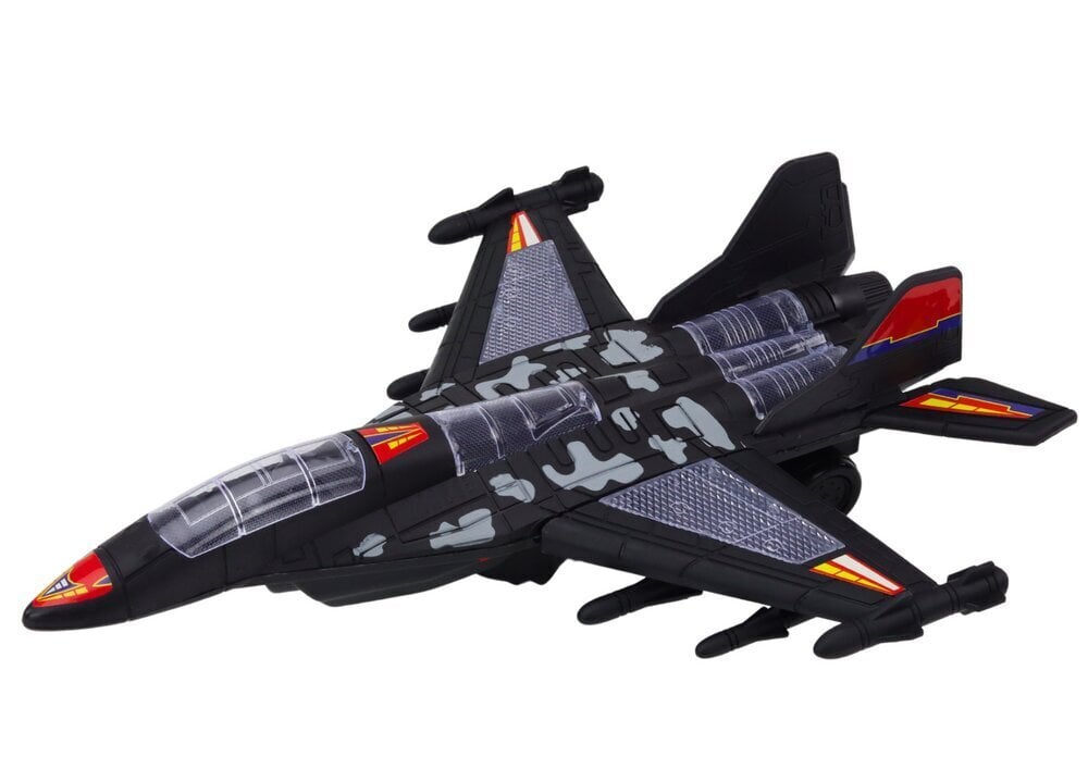 F35 sõjaline hävitaja lastele, must hind ja info | Poiste mänguasjad | kaup24.ee