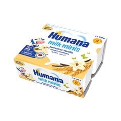 Vanilje manna magustoidud Humana Milk Minis, 100g x 4 tk. цена и информация | Закуски, напитки для детей | kaup24.ee