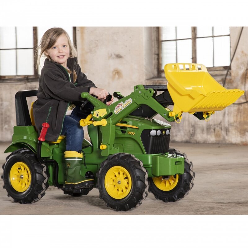 Rolly Toys John Deere Roheline Rolly traktor kopaga, roheline цена и информация | Poiste mänguasjad | kaup24.ee