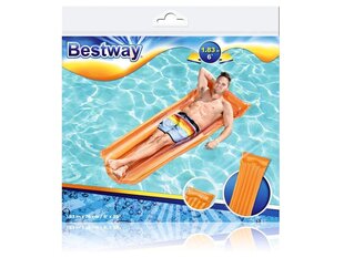 Надувной матрас Bestway Beach Deluxe, 183х76 см, оранжевый цена и информация | Надувные и пляжные товары | kaup24.ee