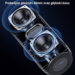 USAMS Głośnik YC Series Bluetooth 5.0 10W Waterproof Wireless Speaker with Lanyard czarny|black YC011YX01(US-YC011) цена и информация | Аудиоколонки | kaup24.ee