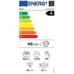 Стиральная машина BOSCH WUU28T63ES 8 kg 1400 rpm цена и информация | Стиральные машины | kaup24.ee