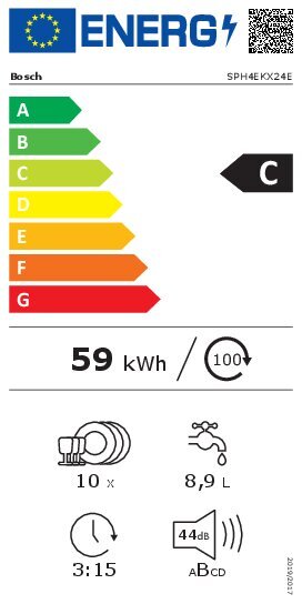 Bosch Serie 4 SPH4EKX24E цена и информация | Nõudepesumasinad | kaup24.ee