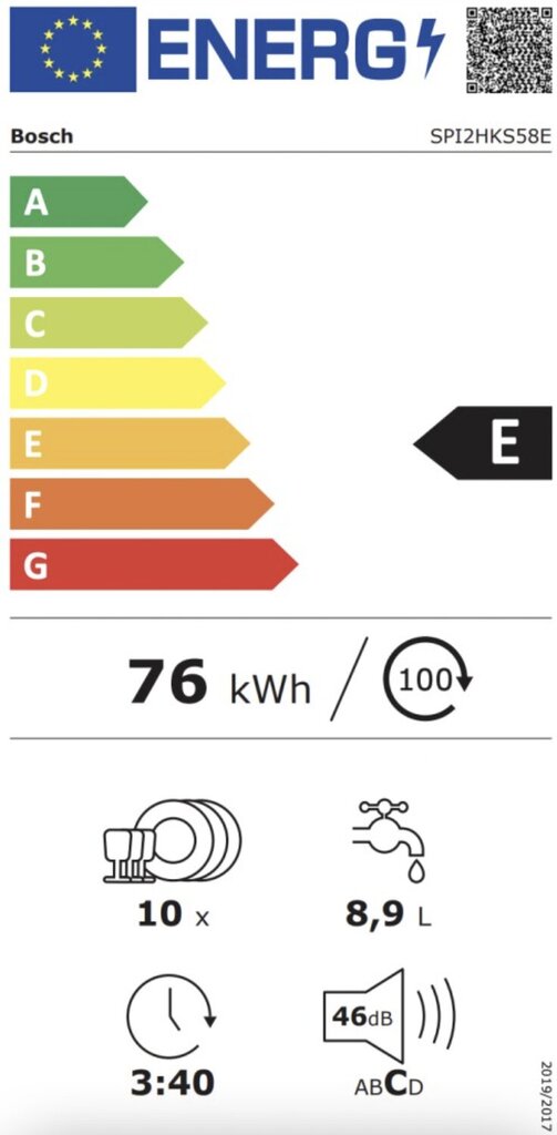 Bosch SPI2HKS58E hind ja info | Nõudepesumasinad | kaup24.ee
