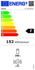 Heinner HF-V401NFSF+ цена и информация | Холодильники | kaup24.ee