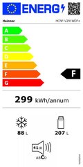 Heinner HCNF-V291WDF+ цена и информация | Холодильники | kaup24.ee