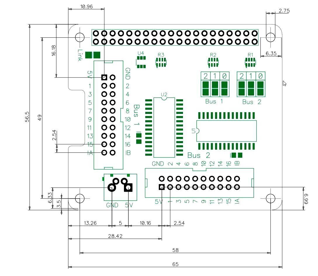 AB Electronics Pi Plus MCP23017 hind ja info | Robootika, konstruktorid ja tarvikud | kaup24.ee